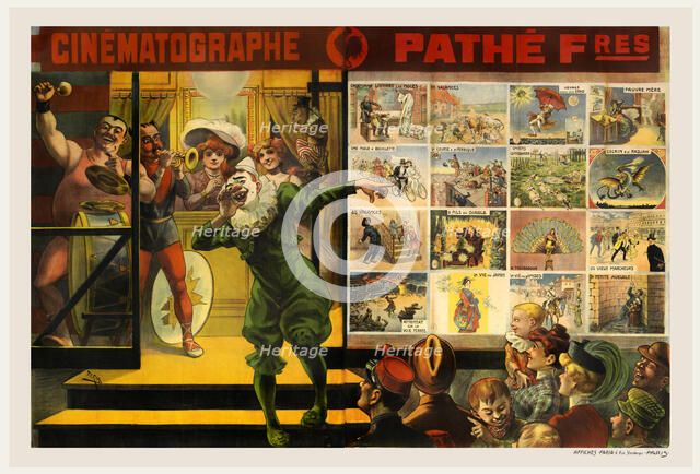 Cinématographe Pathé, 1906. Creator: Faria, Cândido de (1849-1911).