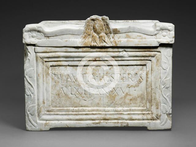 Cinerary Urn of Plautia Hesperis, 1st century. Creator: Unknown.