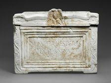 Cinerary Urn of Plautia Hesperis, 1st century. Creator: Unknown