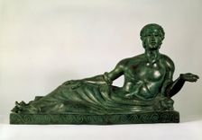 Cinerary Urn in the form of a reclining Youth (Etruria) early 4th century BC