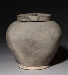 Cinerary Urn: Sueki Ware, first half of 9th century. Creator: Unknown