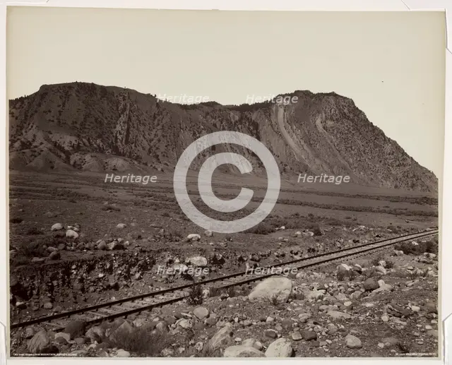 Cinnabar Mountain, Devil Slide, 1880s. Creator: Frank Jay Haynes (American, 1853-1921).