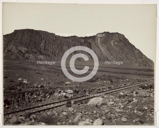 Cinnabar Mountain, Devil Slide, 1880s. Creator: Frank Jay Haynes (American, 1853-1921).