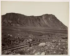 Cinnabar Mountain, Devil Slide, 1880s. Creator: Frank Jay Haynes (American, 1853-1921)