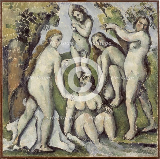 Cinq baigneuses (Five Bathers), 1886. Creator: Paul Cezanne.