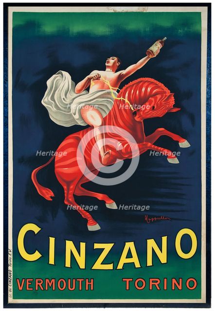 Cinzano Vermouth Torino, 1910. Creator: Cappiello, Leonetto (1875-1942).