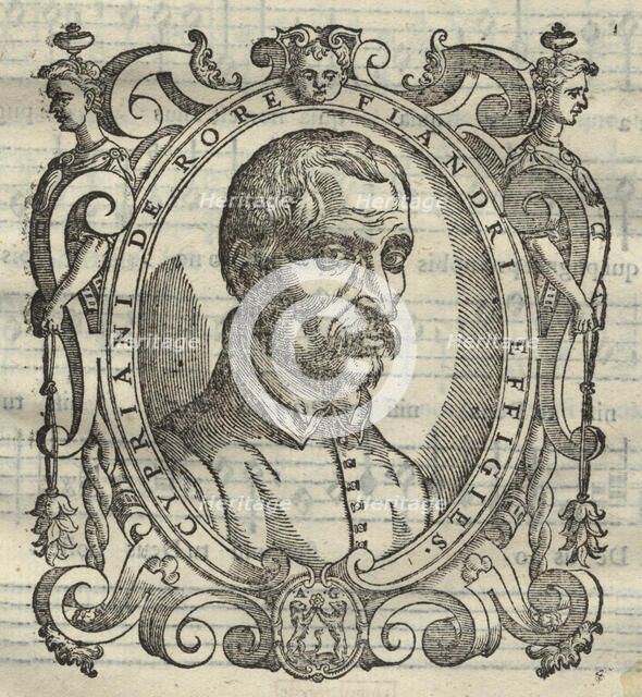 Cipriano de Rore (1515/16-1565) From Cypriani de Rore Sacrae Cantiones, 1584. Creator: Anonymous.
