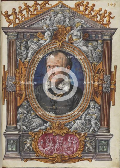 Cipriano de Rore (1515/16-1565) From Sechsstimmige Motette Mirabar solito laetas, ca 1559. Creator: Mielich (Muelich), Hans (1516-1573).