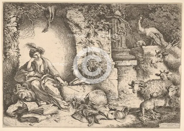 Circe changing the companions of Ulysses into beasts, 1650-1651. Creator: Giovanni Benedetto Castiglione.