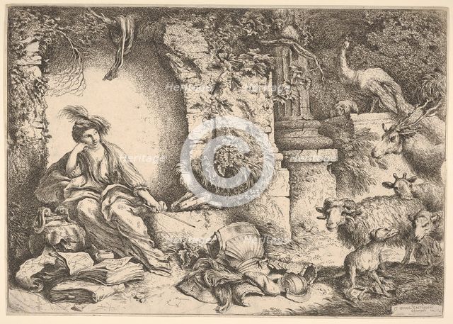 Circe changing the companions of Ulysses into beasts, 1650-1651. Creator: Giovanni Benedetto Castiglione.