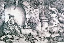 Circe Changing Ulysses Men c1650. Artist: Giovanni Benedetto Castiglione