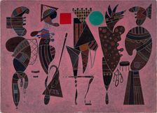 Circle and Square, 1943. Creator: Kandinsky, Wassily Vasilyevich (1866-1944)