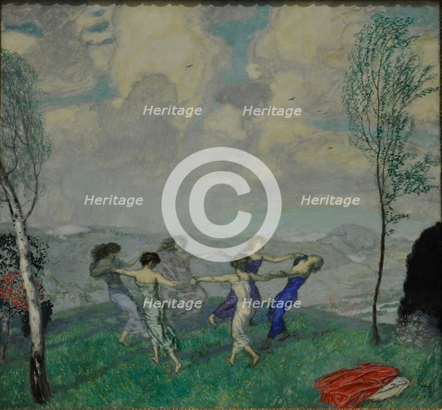 Circle Dance, 1910. Creator: Stuck, Franz, Ritter von (1863-1928).