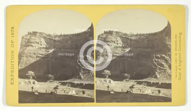 Circle Walls, Cañon de Chelle..., 1873. Creator: Tim O'Sullivan.