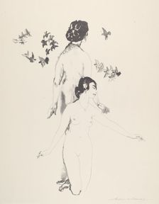 Circling Doves, 1921. Creator: Arthur Davies