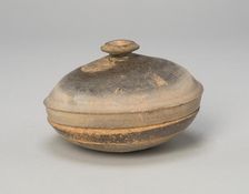 Circular Covered Box, Korea, Three Kingdoms period (57 B.C.-A.D. 668), Gaya..., 5th/6th century. Creator: Unknown