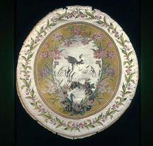 Circular Chair Seat, Lyon, c. 1780. Creator: Philippe de Lasalle