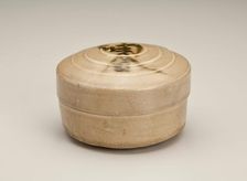 Circular box inscribed lotion box 800s. Creator: Unknown