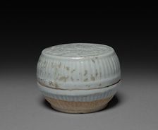Circular Box: Qingbai Ware, 1200s-1300s. Creator: Unknown