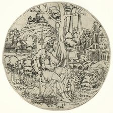 Circular Design with Saturn, 1583. Creator: Jonas Silber