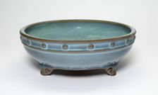 Circular Flowerpot Stand with Three Cloud-Shaped Feet, Jin dynasty (1115-1234), 13th century. Creator: Unknown