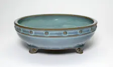 Circular Flowerpot Stand with Three Cloud-Shaped Feet, Jin dynasty (1115-1234), 13th century. Creator: Unknown