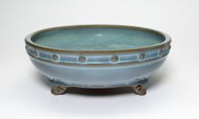 Circular Flowerpot Stand with Three Cloud-Shaped Feet, Jin dynasty (1115-1234), 13th century. Creator: Unknown
