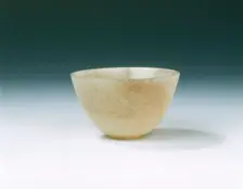 Circular jade cup, Ming dynasty, China, 1368-1644. Creator: Unknown