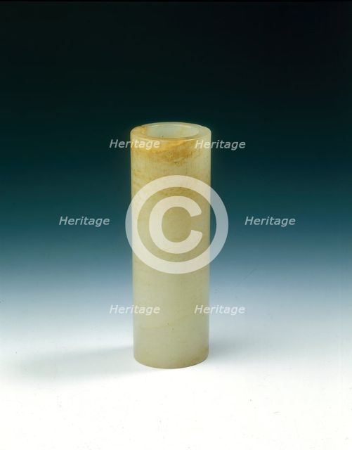 Circular jade pitch pipe, Western Han dynasty, China, 122 BC. Creator: Unknown.