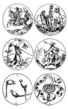 Circular playing cards, Germany, 15th century (1870)