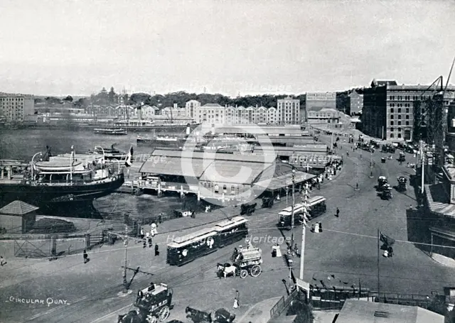 'Circular Quay, c1900. Creator: Unknown.