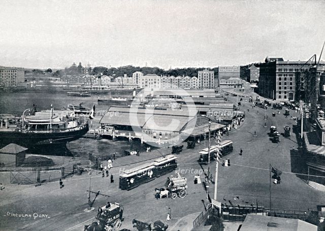 'Circular Quay, c1900. Creator: Unknown.