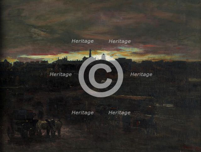 Circular Quay, Sydney,  c1902. Creator: Petrus van der Velden.