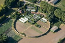 Circular walled garden, Olantigh Park, Kent, 2016. Creator: Damian Grady