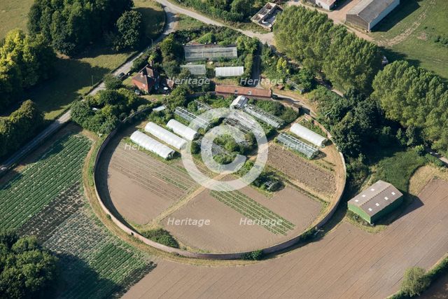 Circular walled garden, Olantigh Park, Kent, 2016. Creator: Damian Grady.