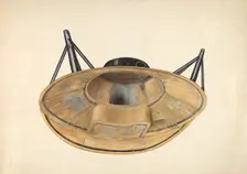 Circular Tin Bath Tub, c. 1938. Creator: Wilbur M Rice
