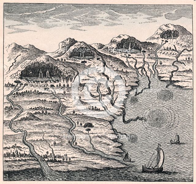 Circulation of water between sea and mountains, 1665. Creator: Unknown.