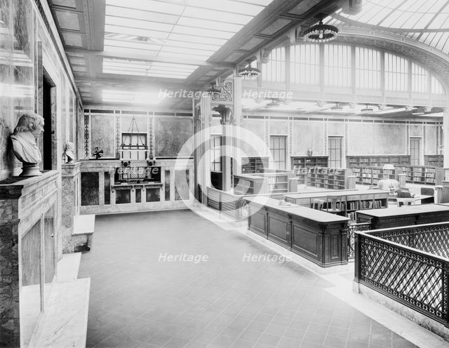 Circulating library, the New York Public Library, c.between 1910 and 1920. Creator: Unknown.