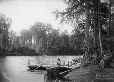 Circum-Baikal trade route: Utulik River, end of 19th century. Creator: Nikolai Apollonovich Charushin