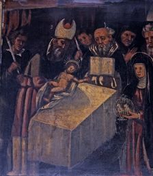 Circumcision table of the altarpiece of the Holy Name of Jesus, in the parish of Sant Joan an…