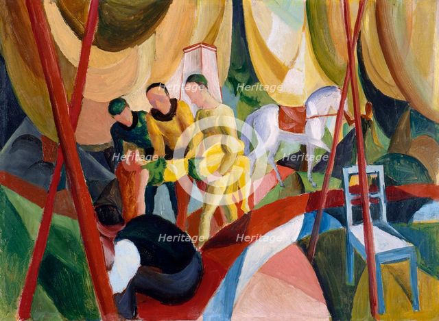 Circus, 1913. Artist: Macke, August (1887-1914)