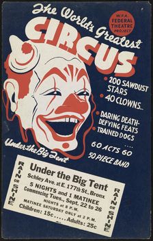 Circus 2, Bronx, New York, [1935]. Creator: Unknown