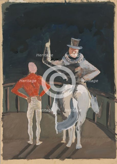 Circus motif, 1936-1937. Creator: Cyprian Majernik.