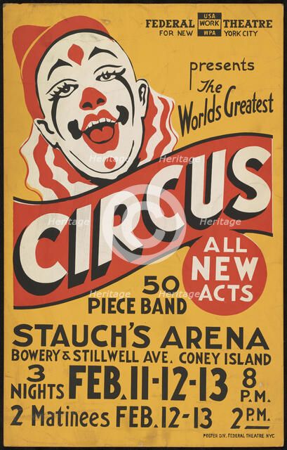 Circus, New York, [1935]. Creator: Unknown.