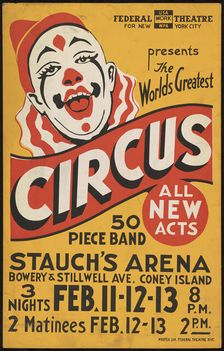 Circus, New York, [1935]. Creator: Unknown