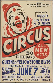 Circus, New York, [1935]. Creator: Unknown