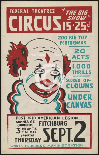 Circus, Fitchburg, MA, [193-]. Creator: Unknown.