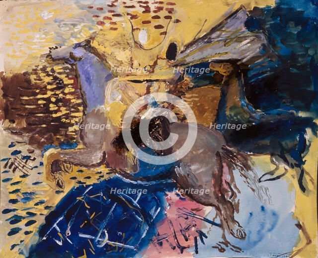 Circus Horsewoman. Artist: Yermolayeva, Vera Mikhailovna (1893-1938)