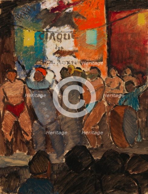 Circus in Paris, 1913. Creator: Alvar Cawén.