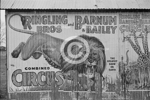 Circus poster, Alabama, 1936. Creator: Walker Evans.